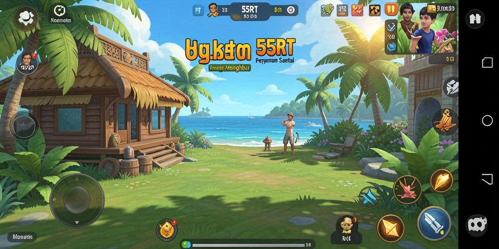 Screenshot utama 55RT menampilkan gameplay menarik dan grafik cerah.