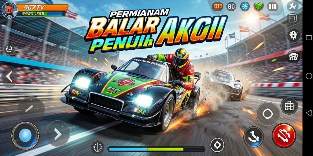 Gameplay Racing yang mendebarkan di 567TV.