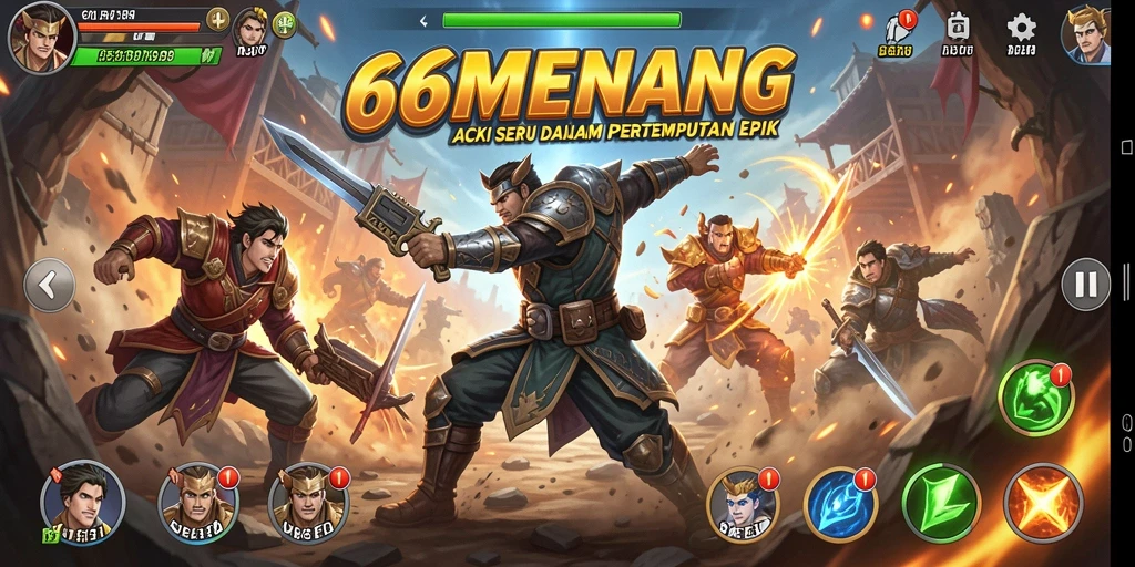 Tangkapan layar gameplay 66MENANG dengan aksi seru dan menegangkan.