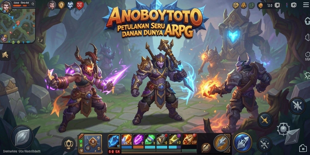 Tangkapan layar ANOBOYTOTO menampilkan aksi seru dalam bertarung di dunia ARPG.