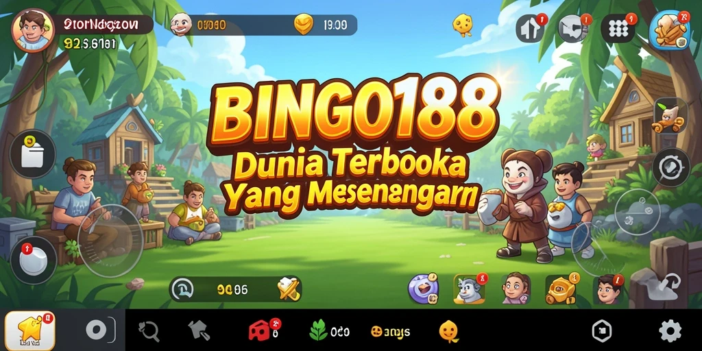 Screenshot gameplay BINGO188 menampilkan petualangan seru di dunia terbuka.