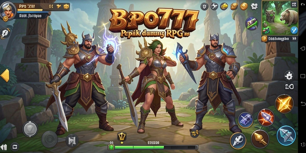 Tangkapan layar utama dari gameplay epik BPO777.