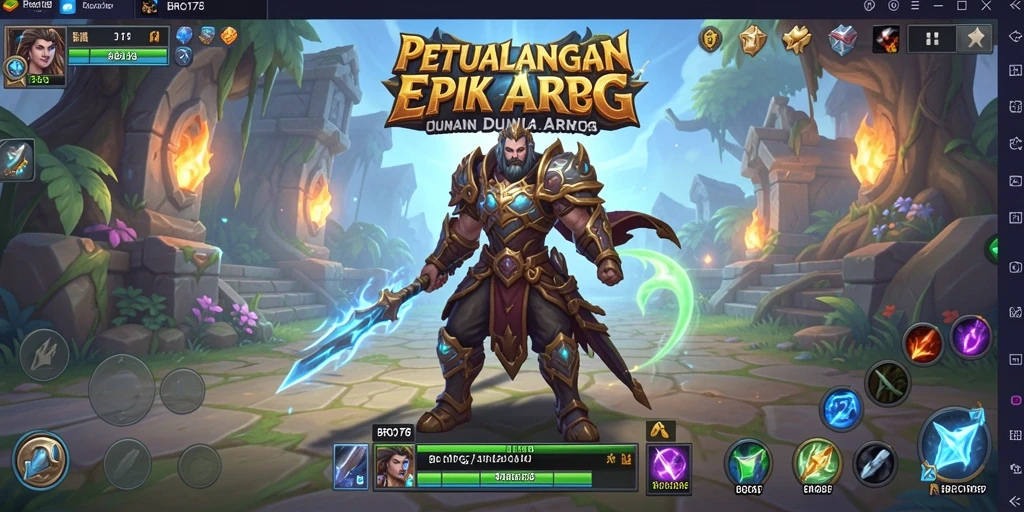 Tampilan gameplay seru BRO178 dalam aksi ARPG.