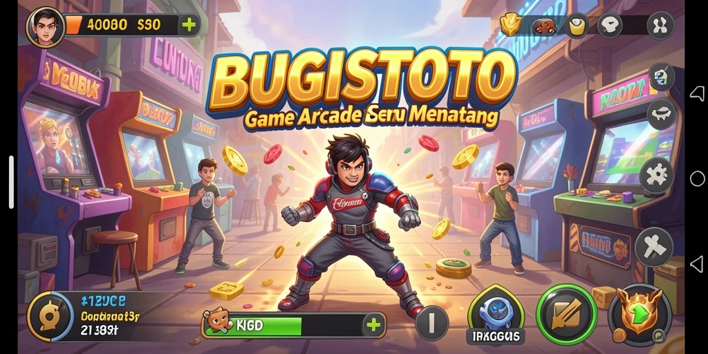 Tampilan gameplay seru dan penuh aksi di BUGISTOTO.