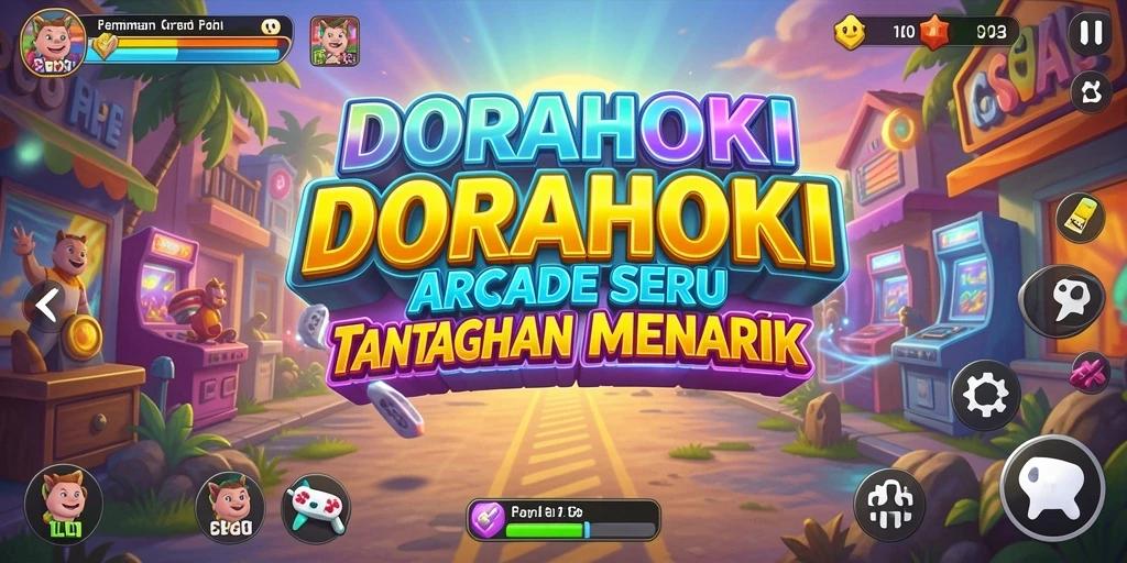 Tampilan gameplay DORAHOKI yang seru dan penuh tantangan.