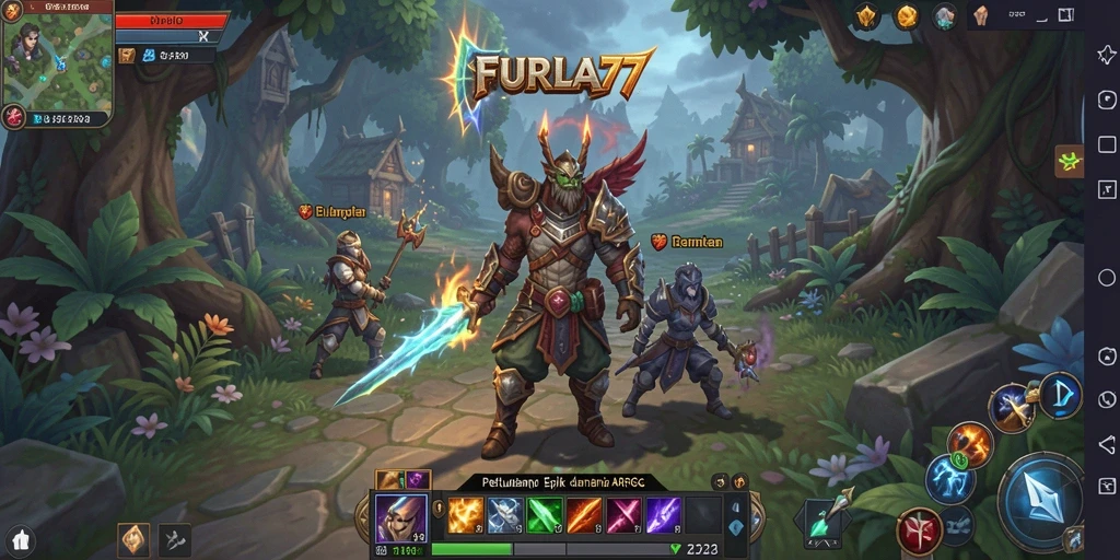 Tampilan gameplay FURLA77 yang menakjubkan dan dinamis.