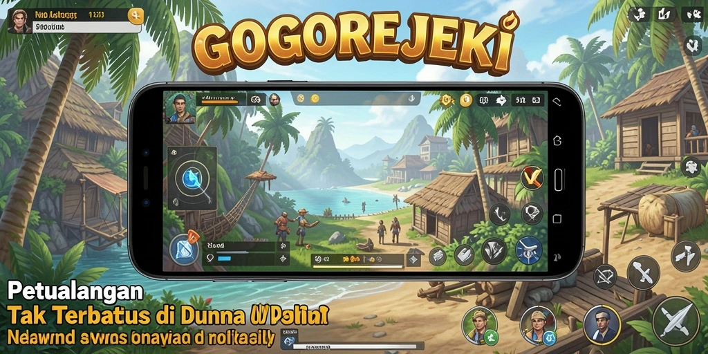 Tampilan gameplay Open World GOGOREJEKI yang mengesankan.