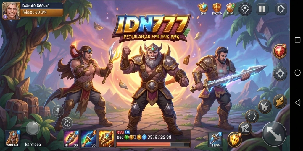 Tampilan gameplay RPG yang penuh aksi dan strategis.