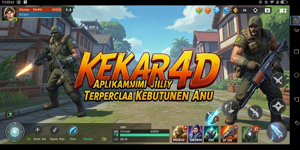 Tampilan antarmuka utama KEKAR4D dengan fitur-fitur utility.