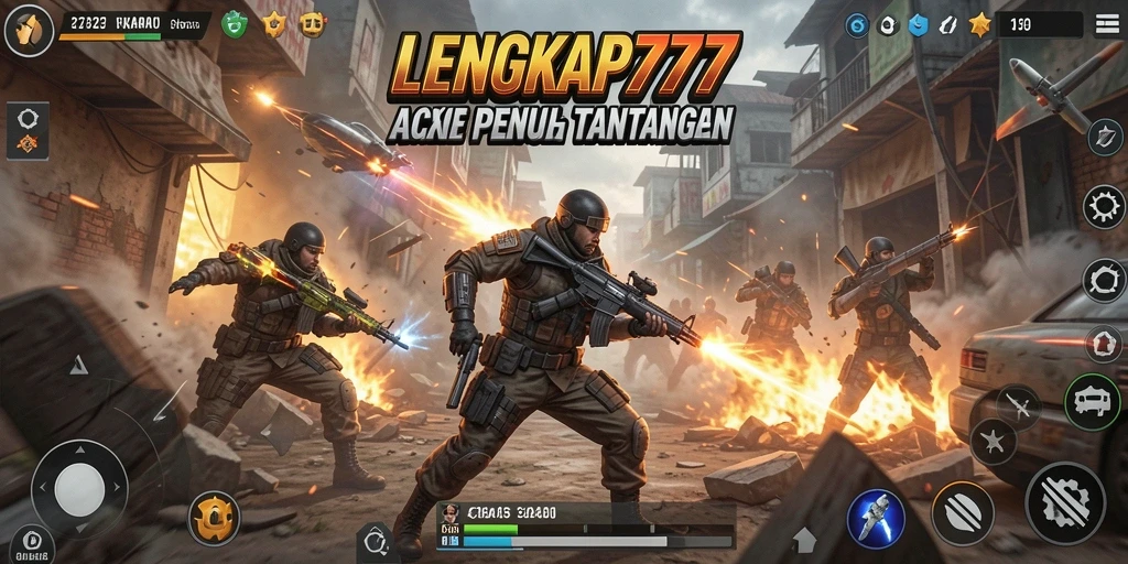 Tampilkan aksi seru dalam gameplay LENGKAP777 yang mendebarkan.