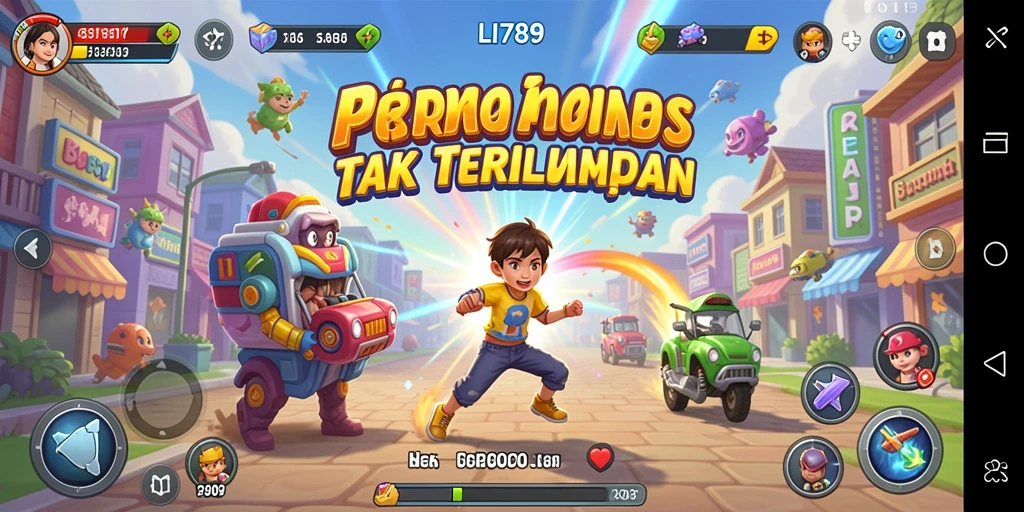 Tampilan gameplay LI789 yang seru dan penuh warna.