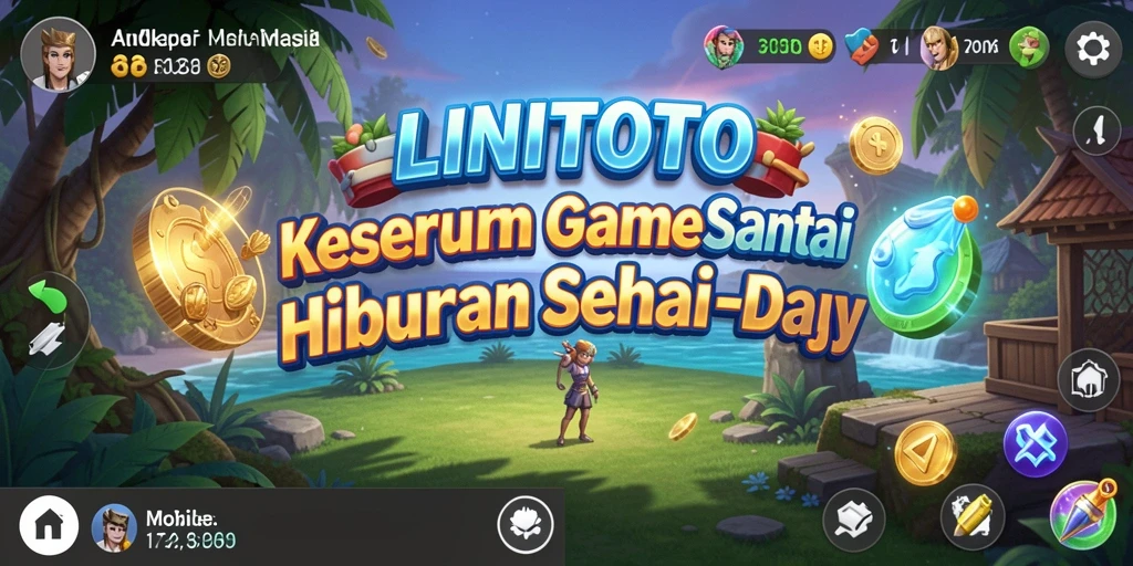 Tampilan gameplay LINITOTO yang seru dan penuh warna.