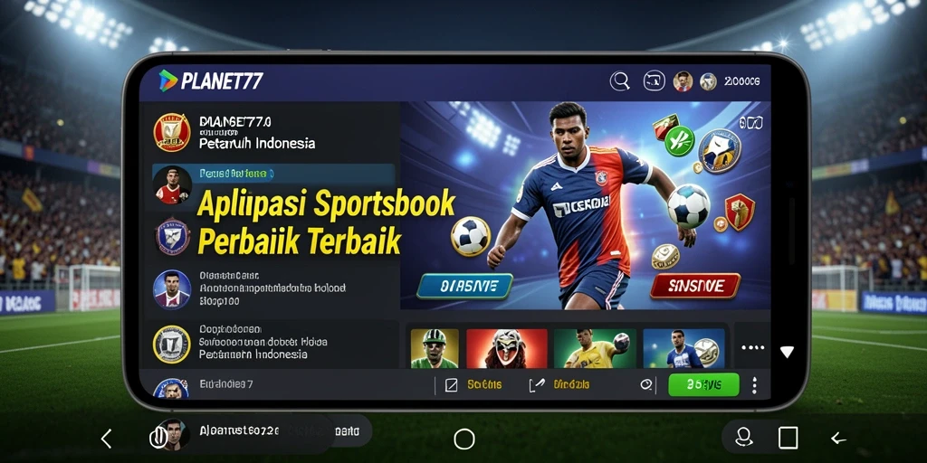 Tampilan screenshot permainan PLANET77 yang menampilkan antarmuka sportsbook