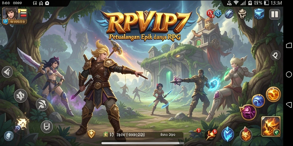 Screenshot menarik dari gameplay RPVIP7 yang menampilkan aksi RPG seru.