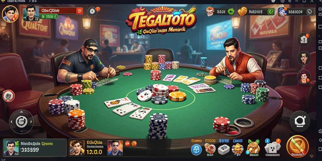 Tampilan gameplay menarik dari TEGALTOTO saat bermain QiuQiu.
