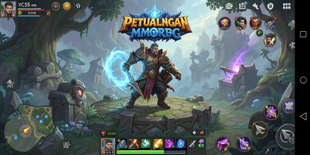 Gameplay mendalam dan grafis menawan di VC55 MMORPG.